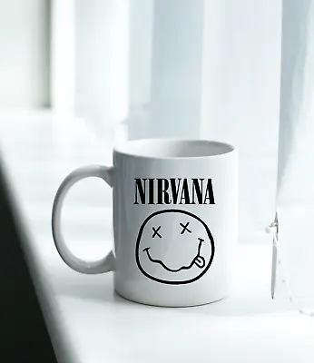 Buy Nirvana Face Music Band Merch Sticker Logo Vinyl Decal Cup Mug Art Car Window • 3.99£