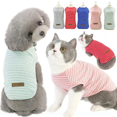 Buy Puppy Pet Clothing Small Dog Cat T-shirt Top Vest Spring Summer Apparel Costume • 5.39£