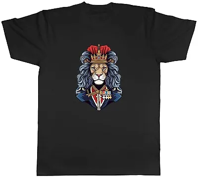 Buy King Lion Mens T-Shirt Royal Military Uniform Crown Unisex Tee Gift • 8.99£