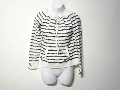Buy Grey State Women's Lotan Pull Over Nautical Striped Sweatshirt Sz 0 NWT 195 • 21.62£