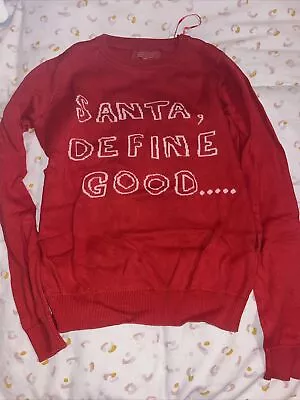 Buy Next Red Christmas Jumper Size 6/small • 5£