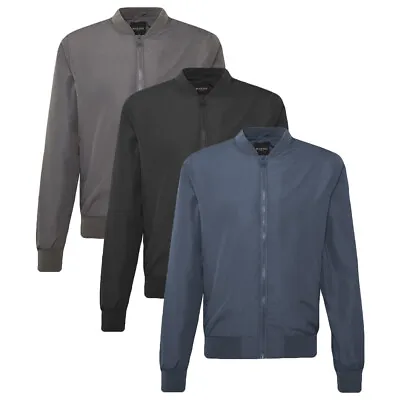 Buy Brave Soul Mens Bomber Jacket Sanjay Long Sleeve Zipped Polyester Outwear • 17.99£