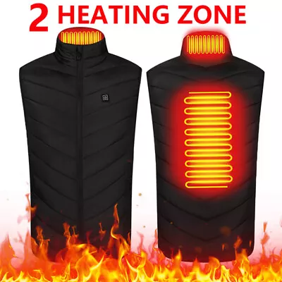 Buy Heated Vest Warm Gilet Winter Electric USB Jacket Men/Women Heating Coat Thermal • 6.99£