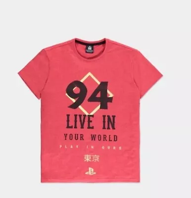 Buy Playstation T Shirt Since 94 Live In Your World NEW Official (M) Mens Red Medium • 12£