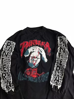 Buy Vintage Pantera Vulgar Display Of Power Long Sleeve T Shirt Band XL 90s 1992 • 129.99£