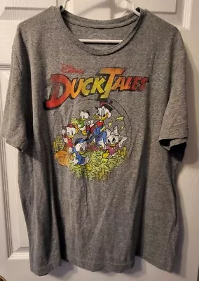 Buy Disney Duck Tales Gray Mens Womens Unisex Adult T-Shirt Size XL • 9.20£