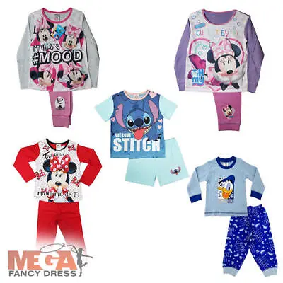 Buy Official Disney Pyjamas Girls Character Nightwear Kids Toddler 6 Mths - 12 Years • 7.99£