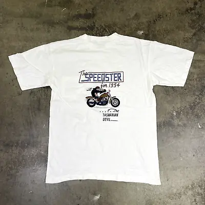 Buy Taz Devil T-Shirt Mens Warner Bro Vintage ACME Speedster USA Tee, White, Large • 25£