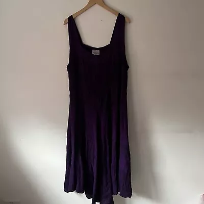 Buy Holy Clothing Dark Purple Vanessa Maxi Dress Medieval Witch Gothic 3X UK 24-26 • 65£