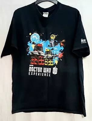Buy Dr Who Experience Vintage T Shirt With Daleks Black Medium Size • 12.40£