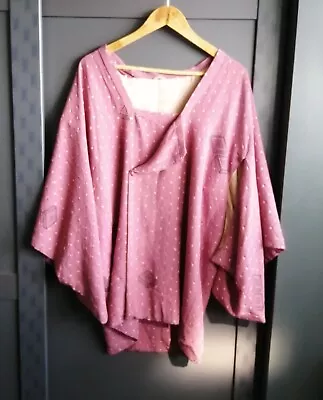 Buy Unbranded Pink Silk Kimono Style Lined Jacket One Size • 3.69£