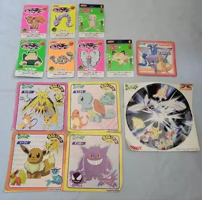 Buy Old Pokemon Seals&Stickers Lugia Gengar Eevee Mew Ework Thunder Satoshi Kasumi • 13.26£