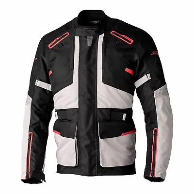 Buy Waterproof Motorcycle Jacket > RST Endurance CE Armoured - Black/Silver/Red • 199.99£