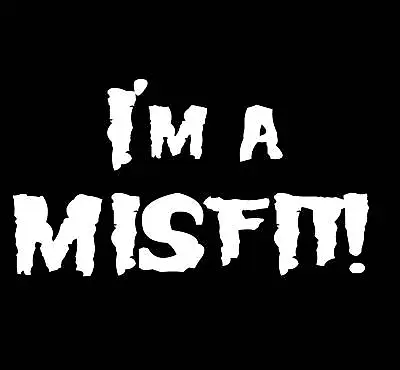 Buy I'm A Misfit The Misfits T-Shirt Goth T-Shirt Statement Weird Outsider T-Shirt • 11.99£