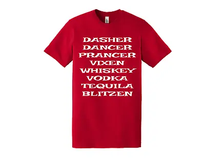 Buy Christmas Reindeer Alcohol T-Shirt • 18.89£