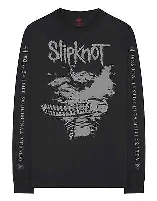 Buy Slipknot T Shirt Subliminal Verses Band Logo Official Black Long Sleeve Unisex • 24.95£