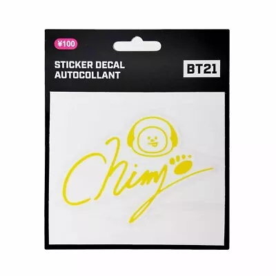 Buy Official BT21 Merch Chimmy Signiture Decal Sticker BTS Bantan Line Friends Jimin • 7.55£
