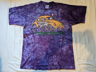 Buy Grateful Dead Vintage Band Tour T Shirt 90s Single Stitch Large Liquid Blue • 79.99£