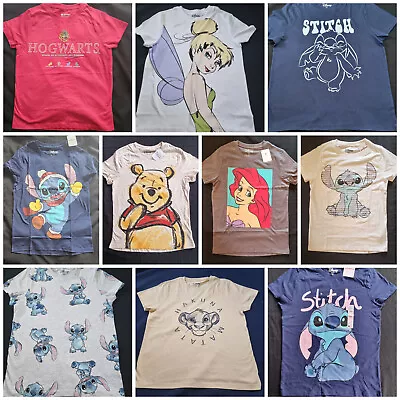 Buy T-shirt Character Jersey Pooh - Stitch - Tink - Simba Shirt Bnwt Primark 4 - 24 • 10.49£