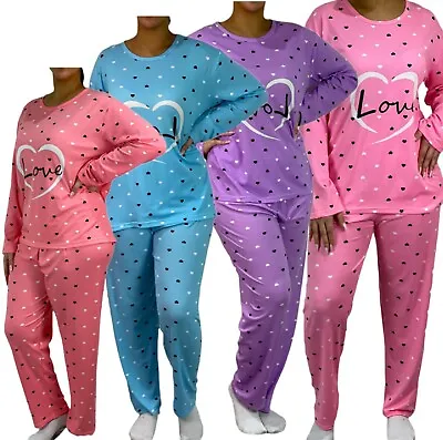 Buy Nighties Pyjamas Pj Set Women's Long Sleeve Nightwear Cotton Nightie Loungewear • 3.99£