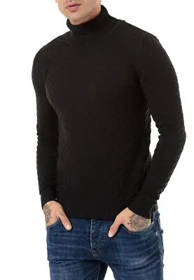 Buy Redbridge Men's Roll Neck Knitted Pullover Strick- Sweater Sweatshirt Pullover • 38.48£
