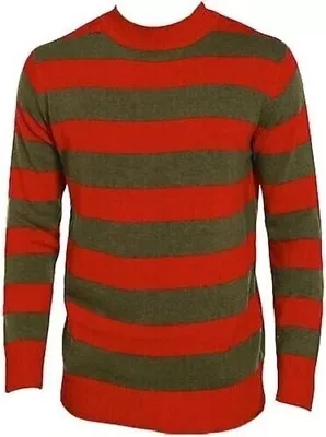 Buy Men's Freddy Krueger Jumper Nightmare Elm ST Halloween Fancy Dress Horror • 11.99£