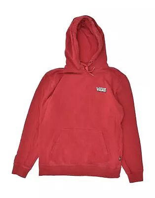 Buy VANS Mens Graphic Hoodie Jumper Small Red Cotton AY12 • 18.97£