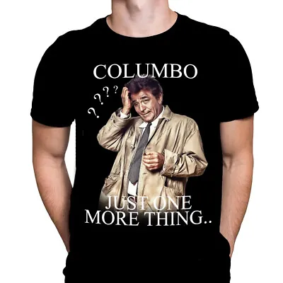 Buy COLUMBO - Black T-Shirt - Sizes S - 5XL - TV Show Artwork / Detective • 22.95£