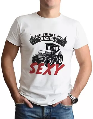 Buy Mens Tractor T Shirt Top Funny Joke Novelty S - 2XL Farmer Farming Gift Farm • 6.99£