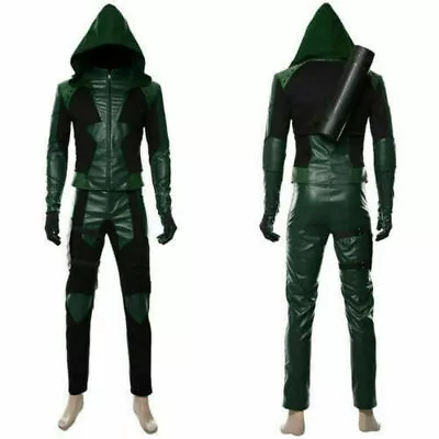 Buy Green Arrow Season 8 Oliver Queen Cosplay Coat/Jacket Full Set Costume • 91.86£