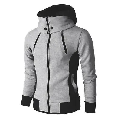 Buy Outwear Fashion Top Jacket Mens Coat Winter Warm Sweatshirt Zip Up Casual Hooded • 9.83£