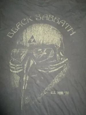 Buy Retro 1978 BLACK SABBATH Tour MED Shirt OZZY TONY IOMMI GEEZER BUTLER BILL WARD • 18.90£