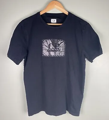 Buy CP Company Printed Navy & Black T Shirt • 30£