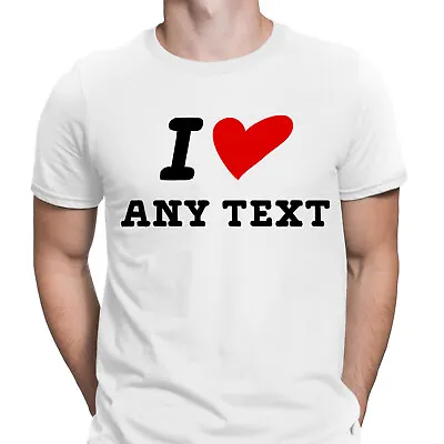 Buy Personalised I Heart Any Text Unisex Mens Womens Oversized T-Shirts Tee Top #NED • 9.99£
