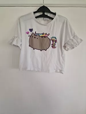Buy Pusheen Girls Sequin Tshirt Aged 8-9years • 1.99£