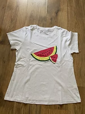 Buy 💕Kate Spade Women Watermelon Tee Shirt White  Size L 💕 • 55£