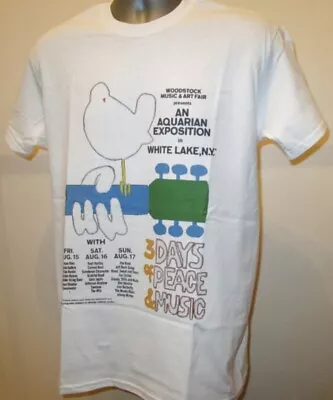 Buy Woodstock Poster T Shirt Music Festival Grateful Dead Janis Joplin Hendrix T347 • 13.45£