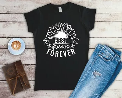 Buy Best Friends Forever Ladies Fitted T Shirt Sizes Small-2XL • 12.49£