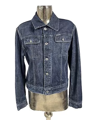 Buy DIESEL Blue Denim Size S/M 38 Mens Jacket Cotton Short Coat Chest Vintage • 28.99£