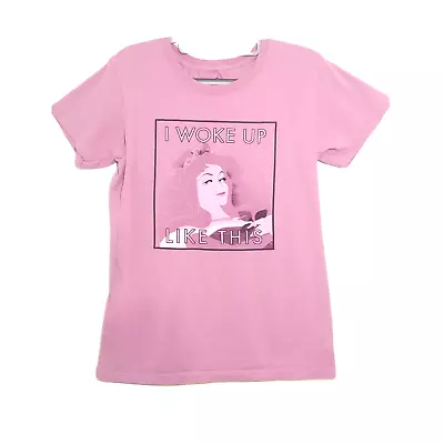 Buy Disney Store T Shirt M Sleeping Beauty Graphic I Woke Up Like This Short Sleeve • 12.88£