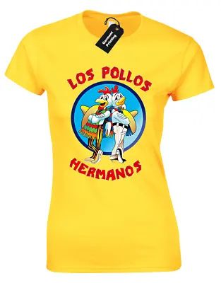 Buy Los Pollos Hermanos Ladies T-shirt Breaking Bad Walter White Crystal Methlyamine • 7.99£