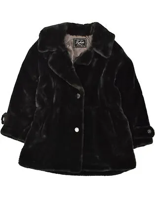 Buy LYBIDO Womens Faux Fur Overcoat UK 20 2XL Black AX19 • 47.19£