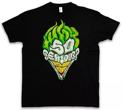 Buy WHY SO SERIOUS T-SHIRT - Batman Gotham TV City Dark Wayne Knight Joker T-Shirt • 21.54£