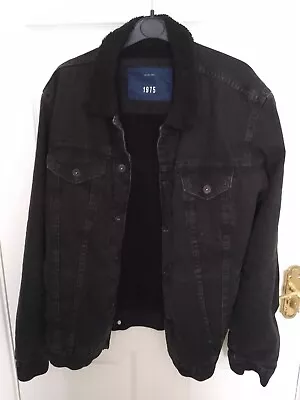 Buy Denim Jacket Large ( Fleece Lined ) . (  40  Chest ) . Button Cuff . • 12.50£