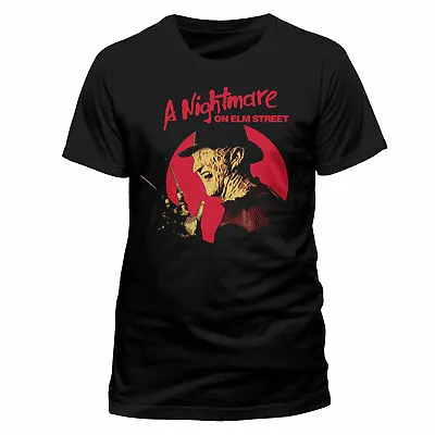 Buy Official A Nightmare On Elm Street Freddy Krueger Side Print Black T-shirt • 12.99£