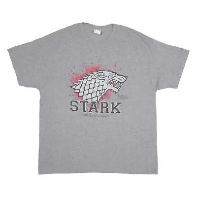 Buy GAME OF THRONES House Stark Mens T-Shirt Grey Short Sleeve XL • 5.99£
