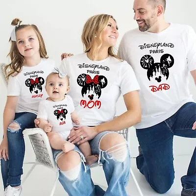 Buy Personalized Disneyland Paris 2024 Mickey Minnie T-shirt,  Family Matching Top • 10.99£