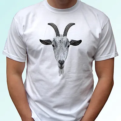 Buy Goat T Shirt Tee Top Animal Art Gift Mens Womens Kids Baby Sizes • 9.99£