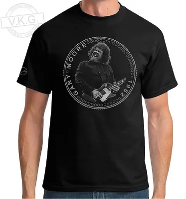 Buy Gary Moore Of Thin Lizzy And Skid Row Cool Coin  T Shirt By V.K.G. • 16.50£