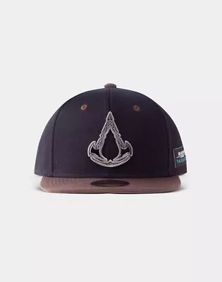 Buy Official Assassin's Creed Valhalla Metal Symbol Black Snapback Baseball Cap • 24.99£
